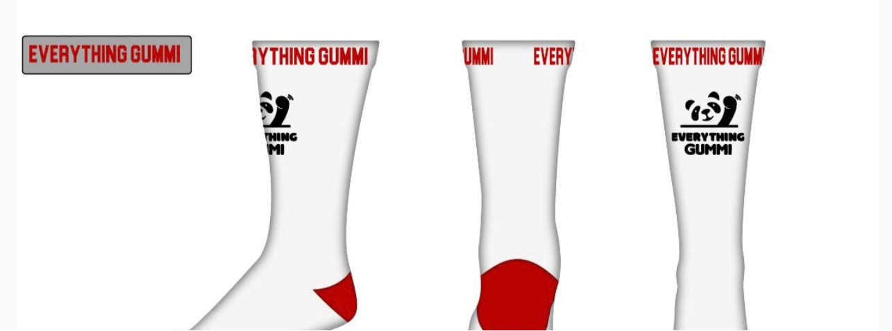 White socks (red logo)